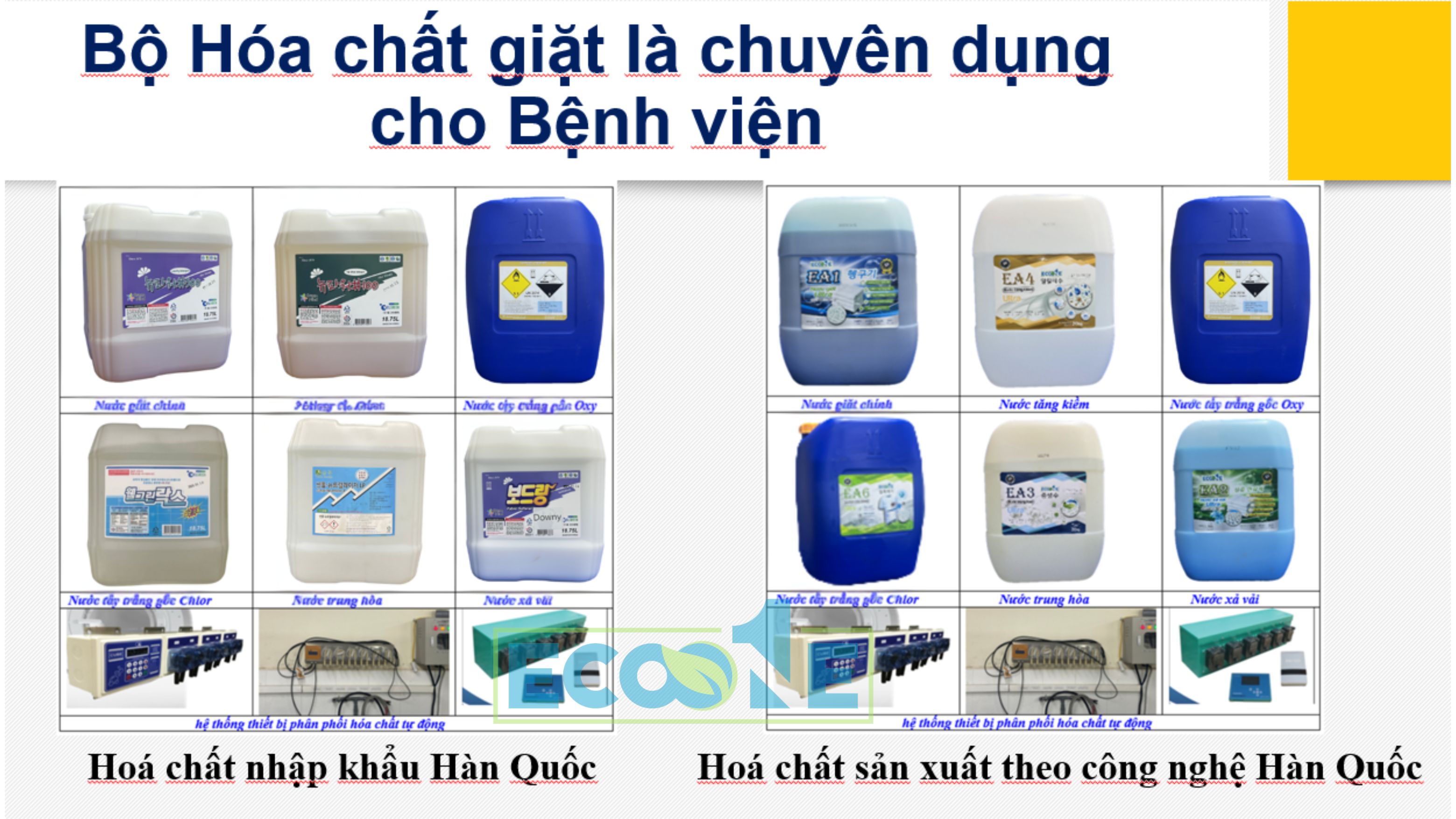 Bộ Hóa Chất Giặt Là Chuyên Dụng Cho Bệnh Viện Bao Gồm Những Gì